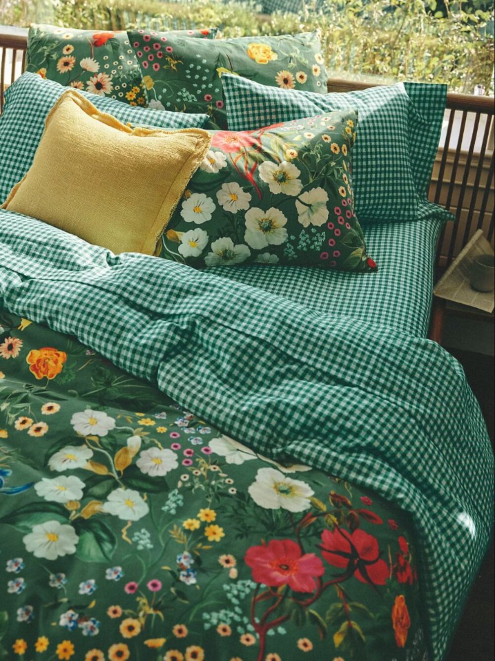 Anthropologie 100% Organic Cotton Sateen Printed King Size Duvet Cover + Shams - Picture 3 of 12